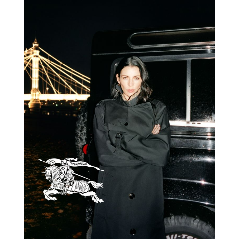 British model and actress Liberty Ross in Daniel Lee's first Burberry campaign. Image: Courtesy of Burberry and Tyrone LeBon