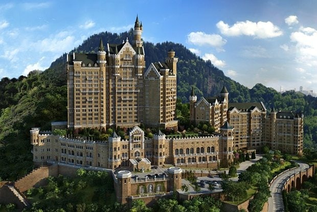 The Castle Hotel in Dalian, Liaoning, seeks to recreate a genuine Bavarian experience, replete with a beer hall and German food. (Starwood Hotels)
