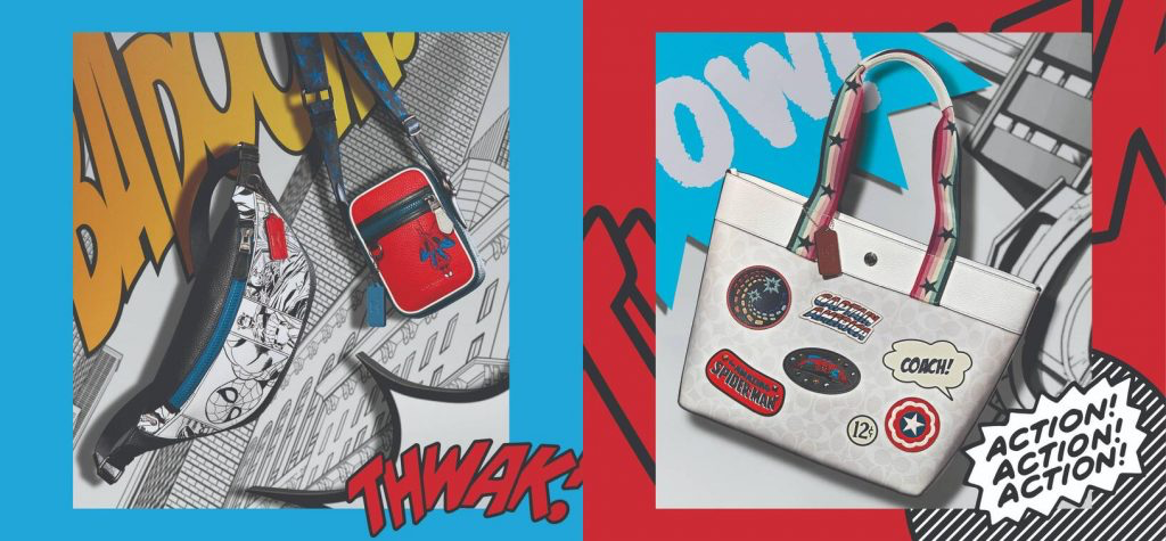 A pop-art inspired Coach collaboration with Marvel. Photo: Courtesy of Marvel