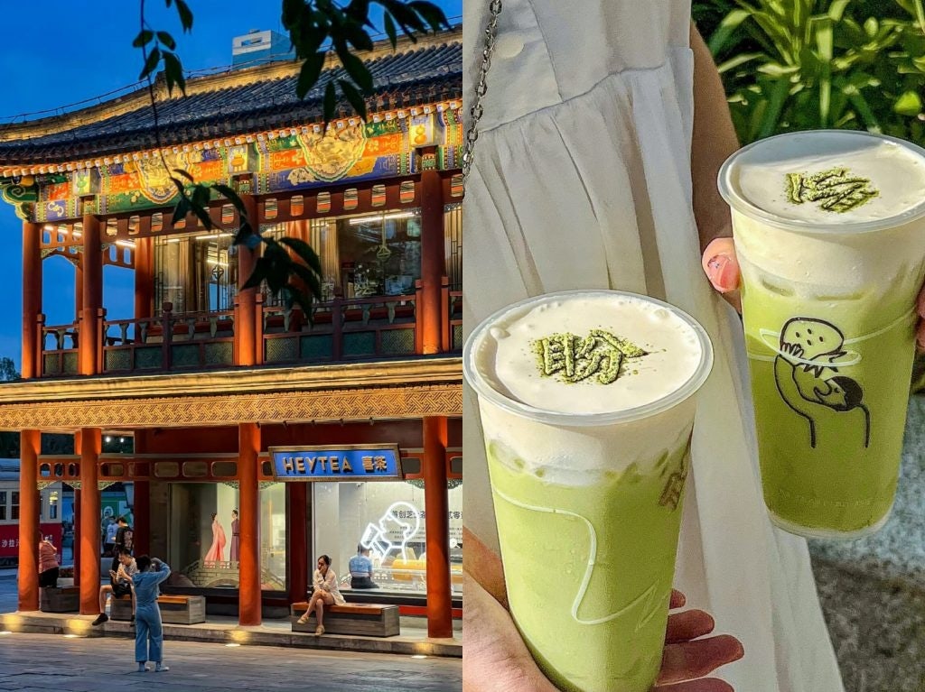 Heytea rolled out themed tea houses in Beijing, Guangzhou, Chengdu, and Shenzhen. Photo: Xiaohongshu screenshots