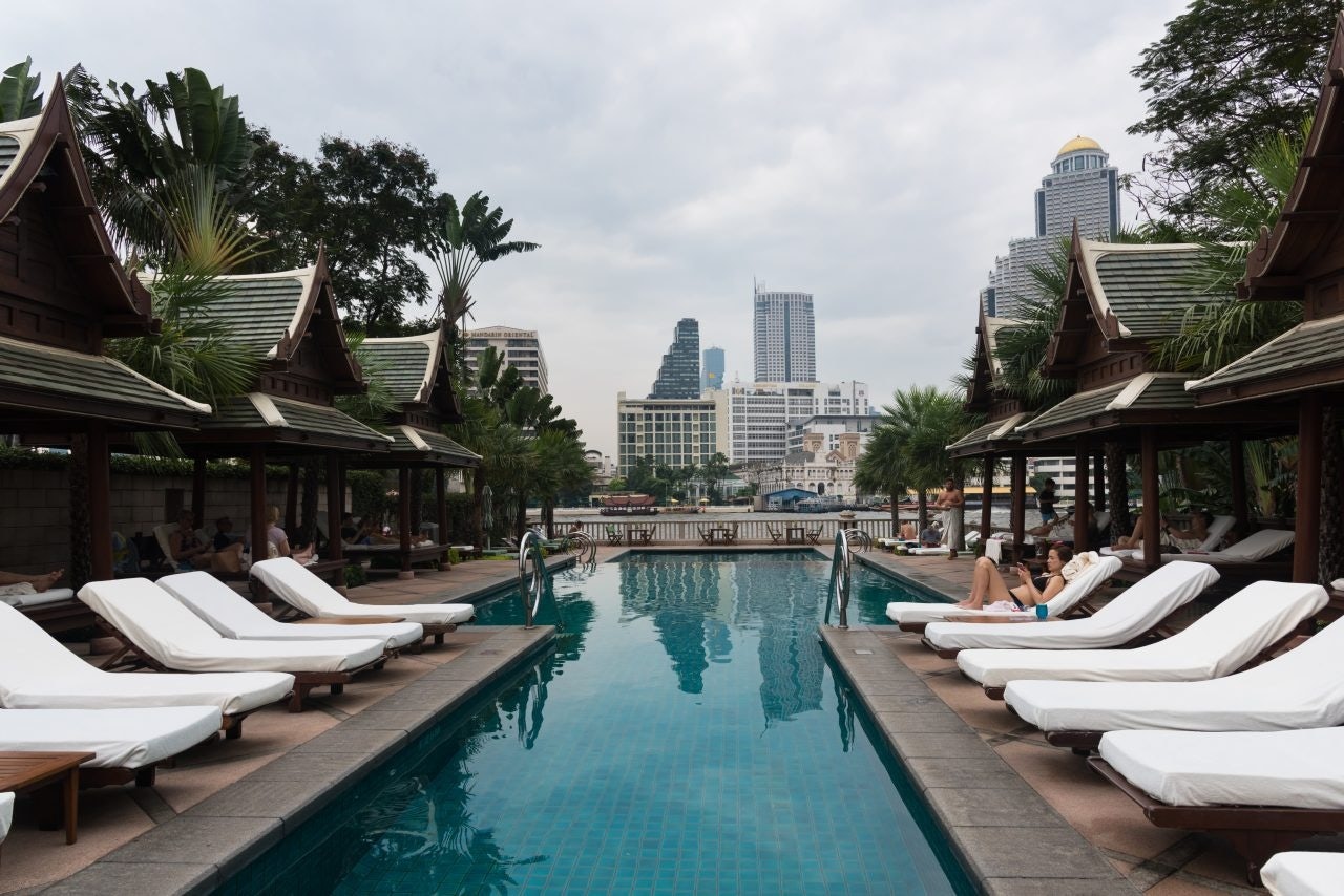 Private Pool at the Peninsula Hotel Bangkok, Thailand. Image via Shutterstock.