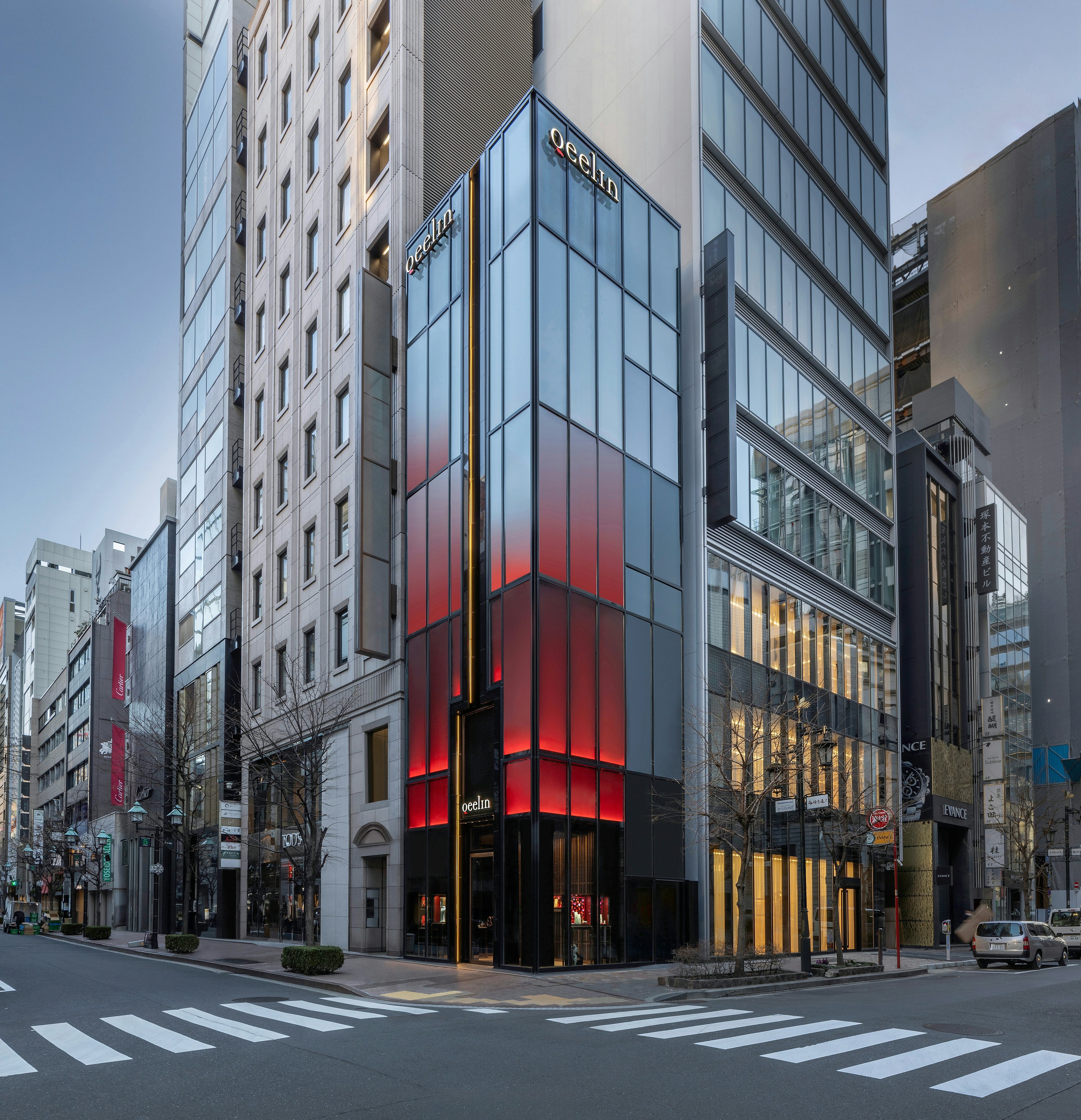 The first Qeelin store in Japan opened in March 2024 in Tokyo’s Ginza district. The design by Steve Leung emulates a treasure box. Photo: Qeelin
