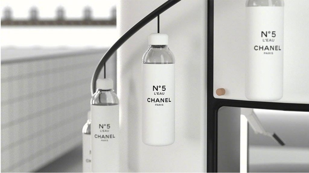 While a bottle of water averages around $2.50, Chanel’s No.5 L’Eau was $75. Photo: Chanel's Weibo