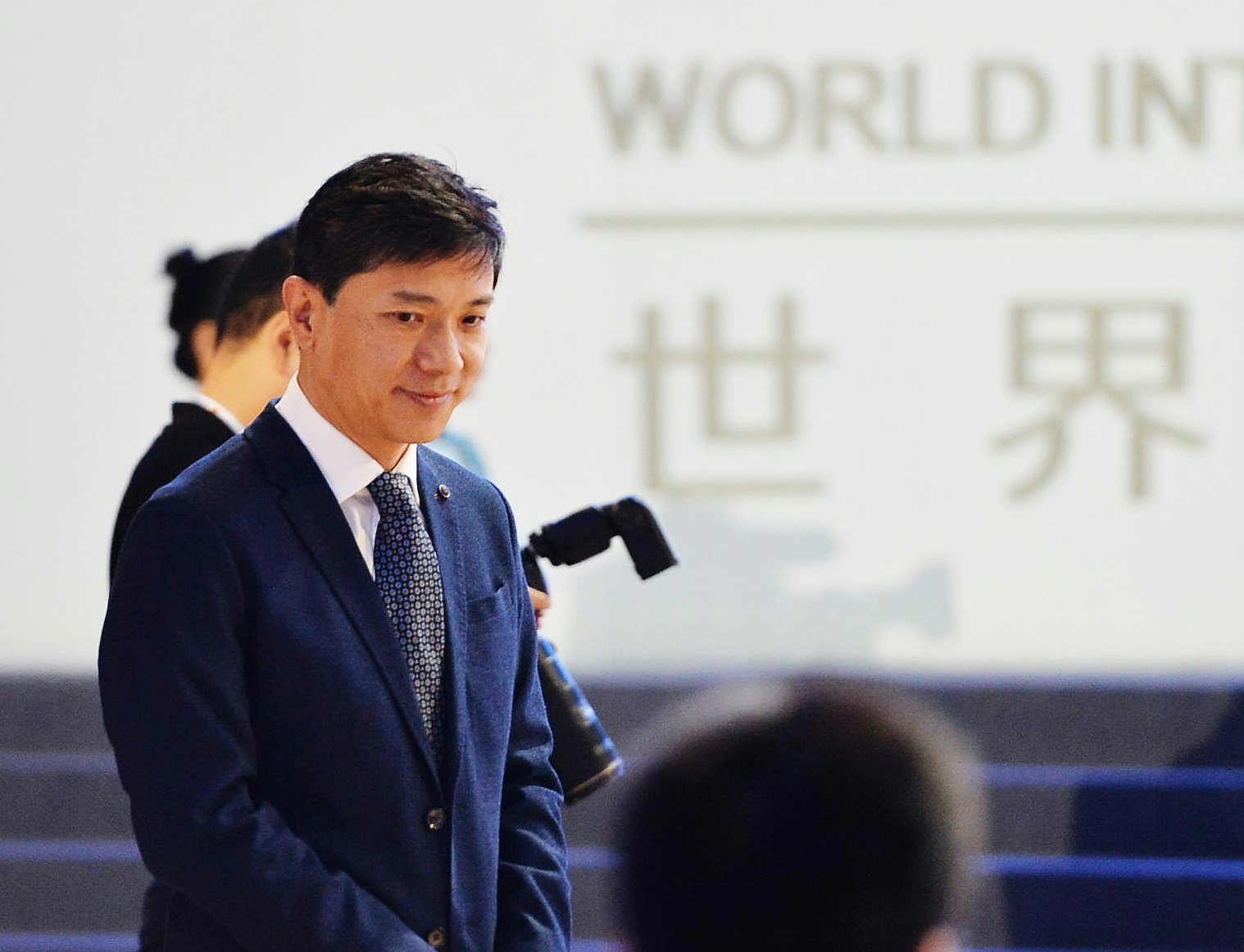Baidu's CEO Li Yanhong at the first World Intelligence Conference.  
