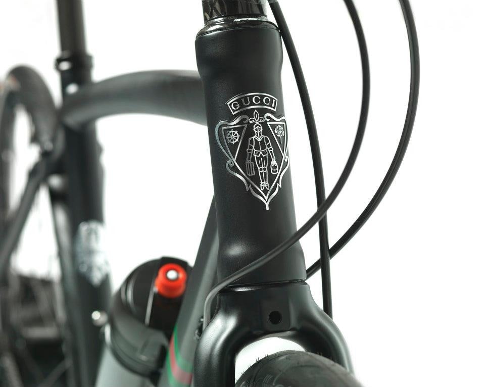 The "Bianchi by Gucci" bicycle in black retailed for 14,000 when it was released in 2012. Photo: Gucci