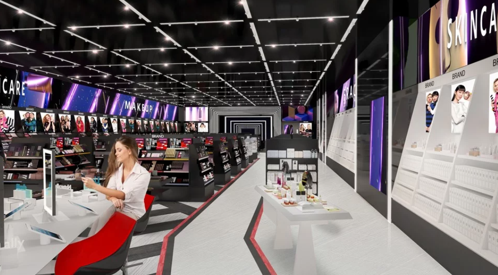 The new Sephora store in Hong Kong’s IFC mall offers the beauty app Virtual Artist, which lets customers try on and compare different products. Photo: Sephora