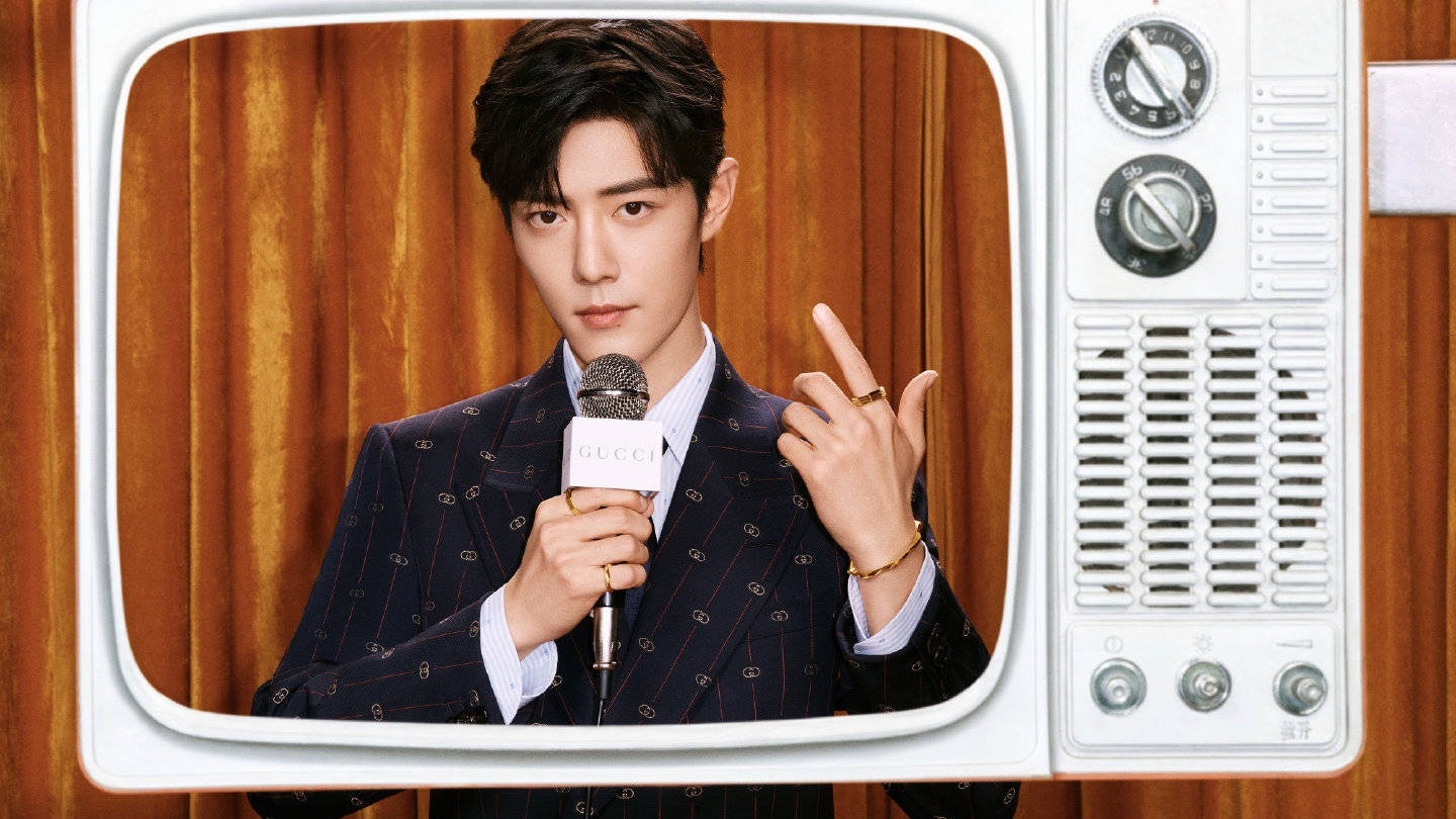 Gucci announced Xiao Zhan as brand ambassador with a playful image series and a short video featuring the idol. Photo: Courtesy of Gucci