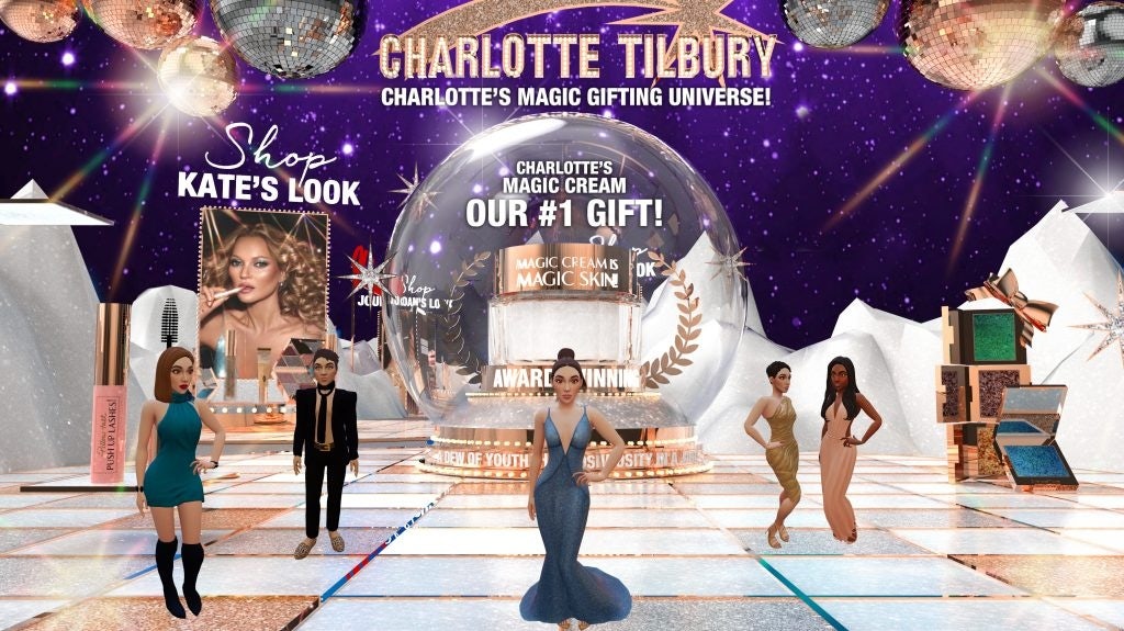 Beauty giant Charlotte Tilbury has turned to the virtual store landscape to celebrate holiday seasons and new product launches. Photo: Charlotte Tilbury