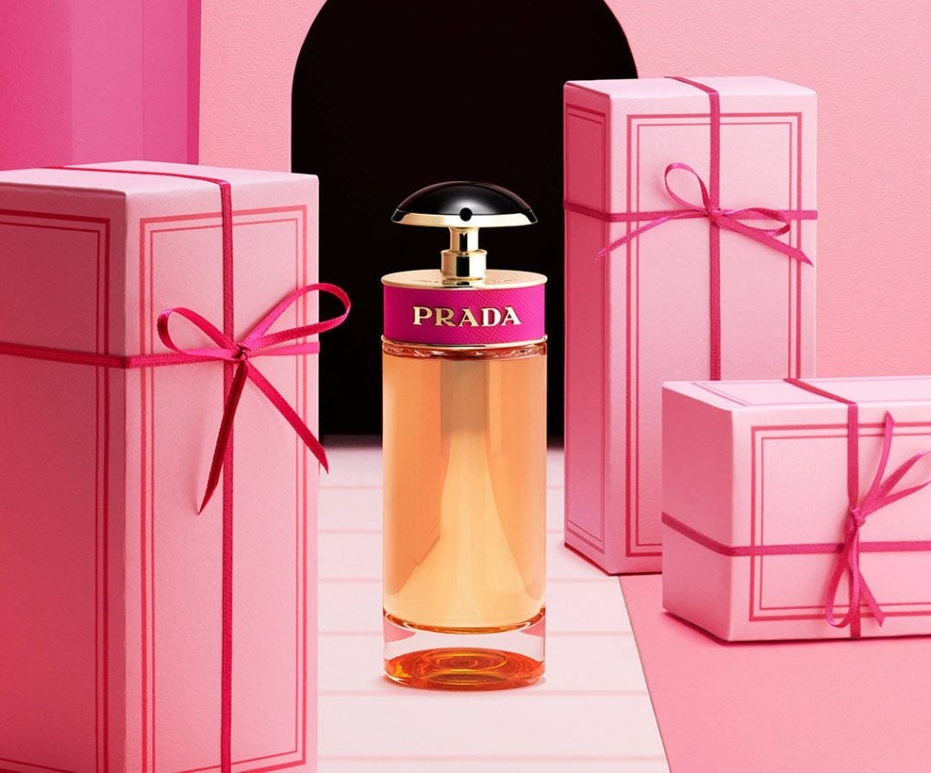 Prada promoted is CANDY Eau de Parfum on Weibo for Valentine's day. Photo: Prada's Weibo