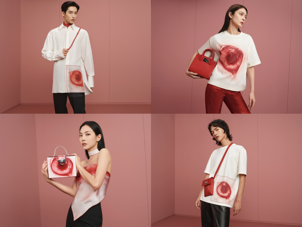 Celebrities Dong Sicheng, Fu Jing, Wang Feifei and Yang Yingge are featured in Ferragamo's LNY 2023 collection. Photo: Courtesy of Ferragamo