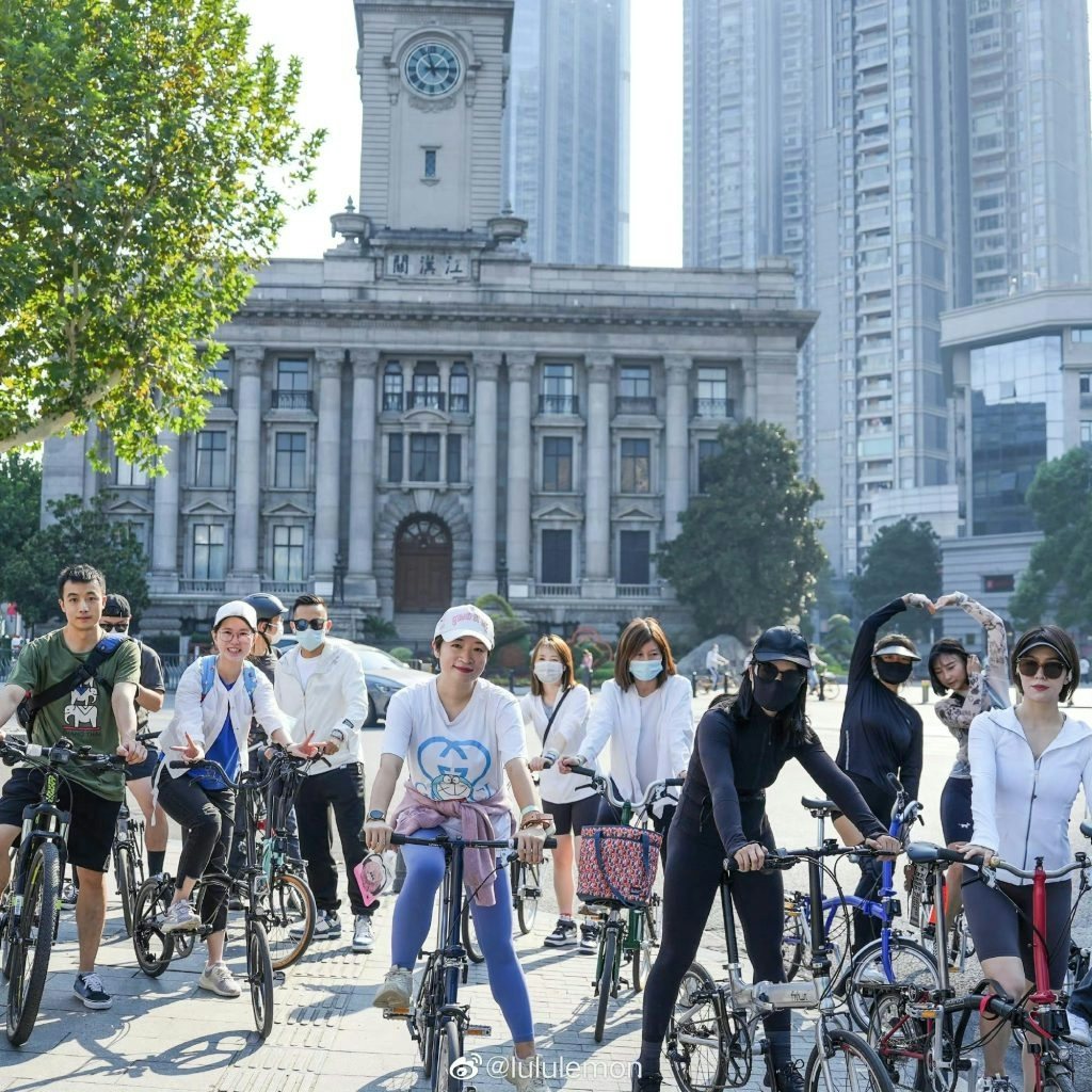 Lululemon frequently hosts wellness activities in China, including yoga and cycling events. Photo: Lululemon