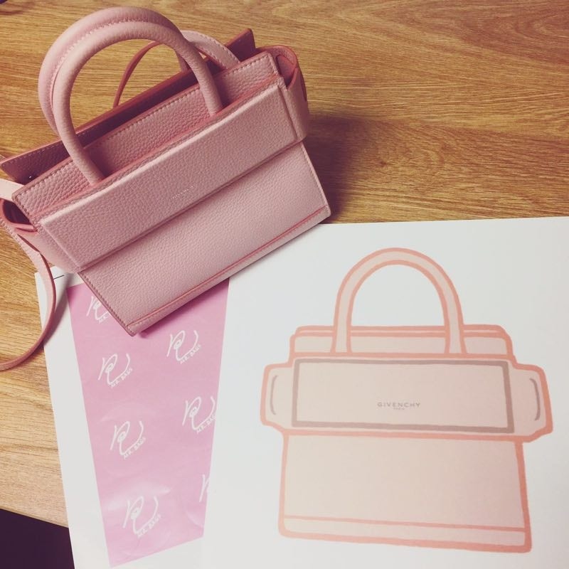 A sketch of the "Mini Horizon" by Givenchy x Mr. Bags, which was released on WeChat on February 3. (Courtesy Photo)