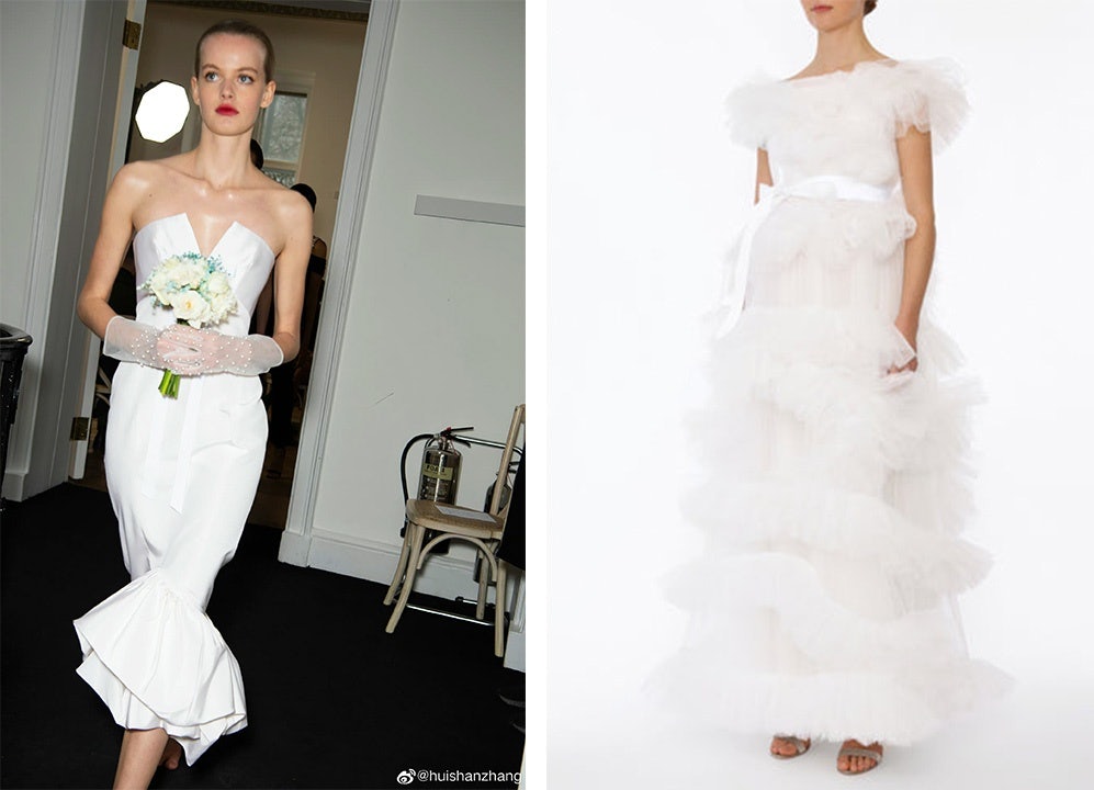 Bridal pieces from London-based luxury designer Huishan Zhang. Photo: Huishan Zhang