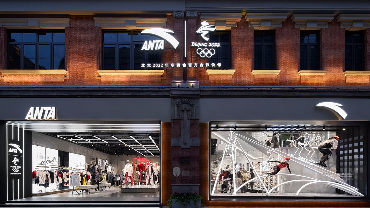Anta’s “Gym Tech” new flagship store signals that the ownership group has changed the brand’s business model toward a direct-to-consumer distribution approach. Photo: Anta