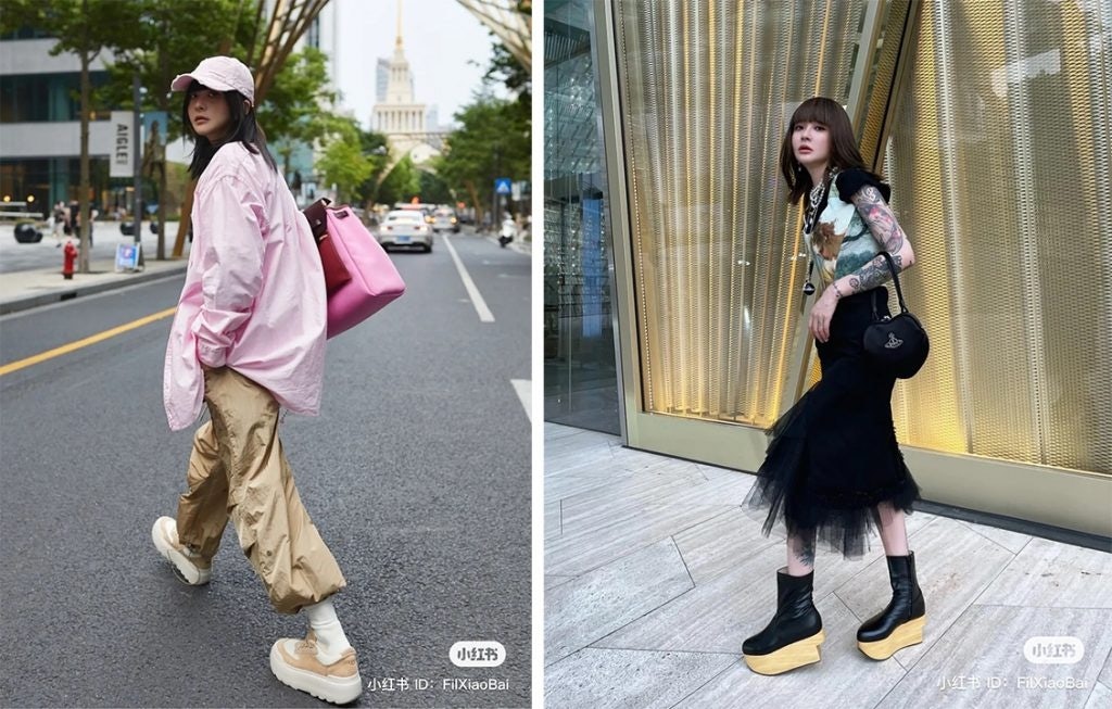 Fil Xiaobai is known for her street style. Photo: Xiaohongshu