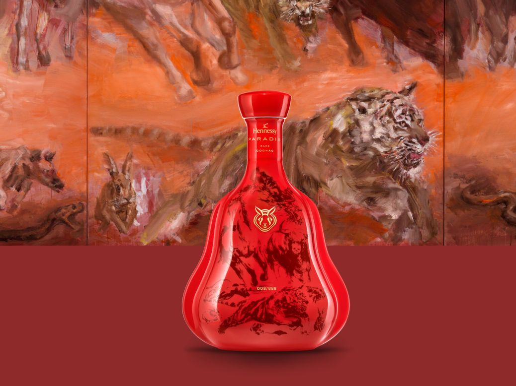 Yan Pei-Ming is known for depicting animals and icons in his work, with his latest for Hennessy presenting all of the animals in the Chinese zodiac. Photo: Hennessy