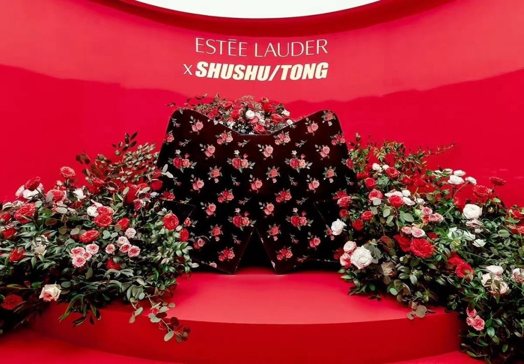 Shushu/Tong presents a pop-up installation at its flagship store in Shanghai JC Plaza. Photo: Estée Lauder