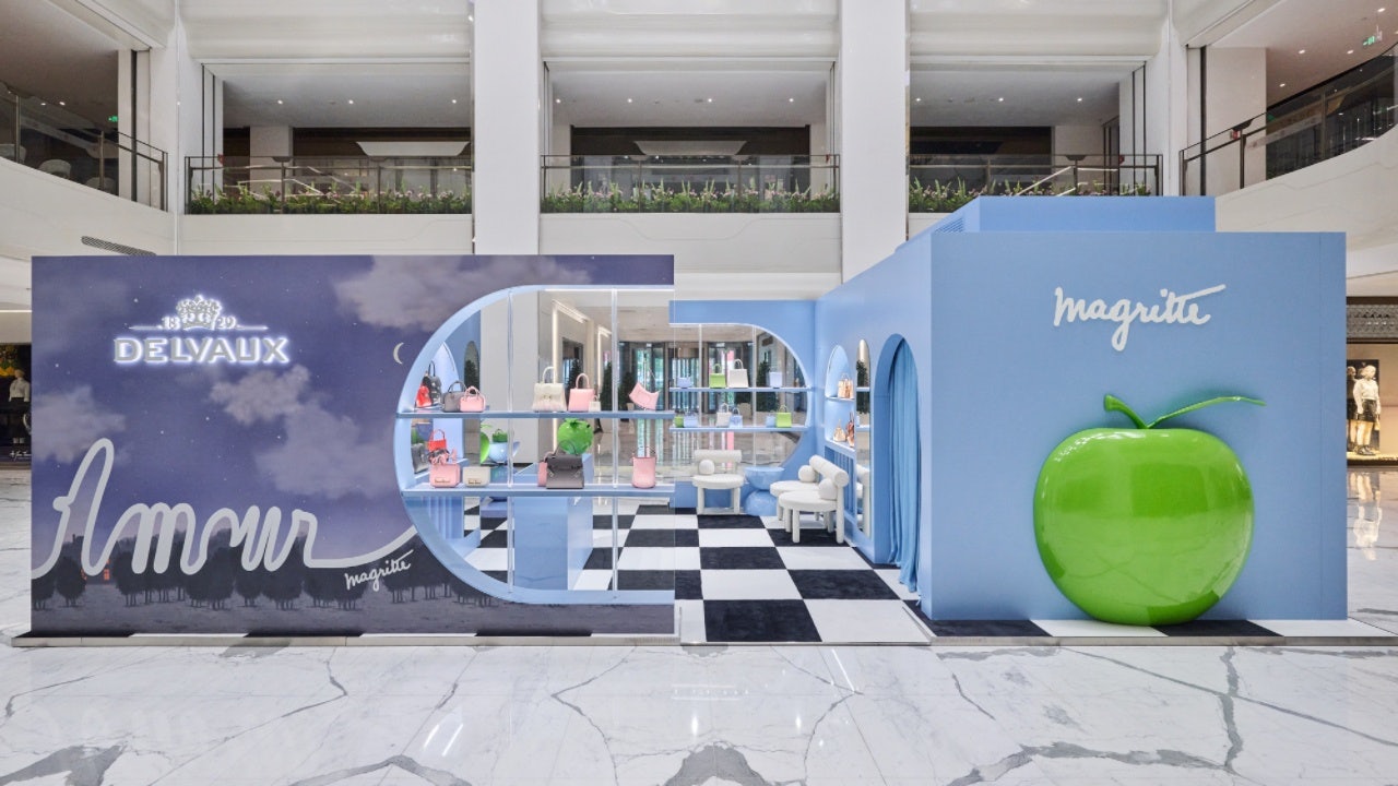 Delvaux has created an immersive and interactive surrealist art exhibition in the atrium of Beijing’s high-end SKP mall. Photo: Delvaux