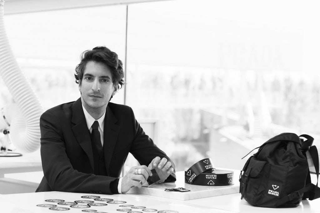 Lorenzo Bertelli, scion of Prada, Marketing Director of the group and Head of CSR unveils Prada’s blueprint for sustainable commitment. Photo: Courtesy of Prada