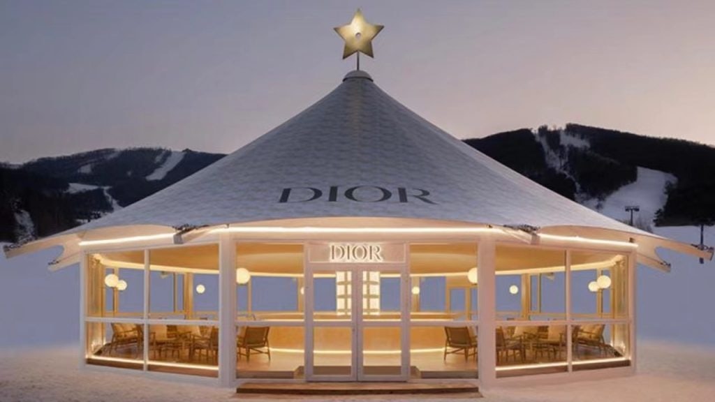 Aside from replicating its Paris flagship in ice, Dior also opened a pop-up store spotlighting DiorAlps, the brand’s ski wear collection, and a coffee shop. Photo: Dior