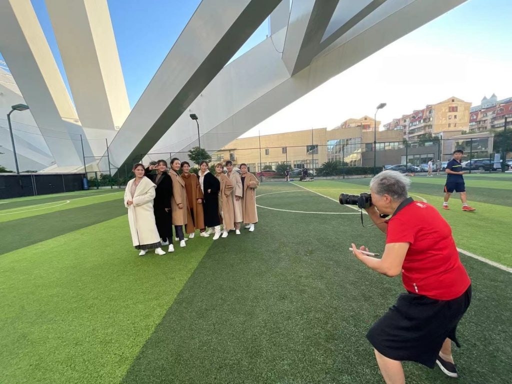 A behind-the-scenes snapshot of the series of Max Mara's “7 for 70 Photography Project,” featuring China women’s football team. Photo: Wonderland China
