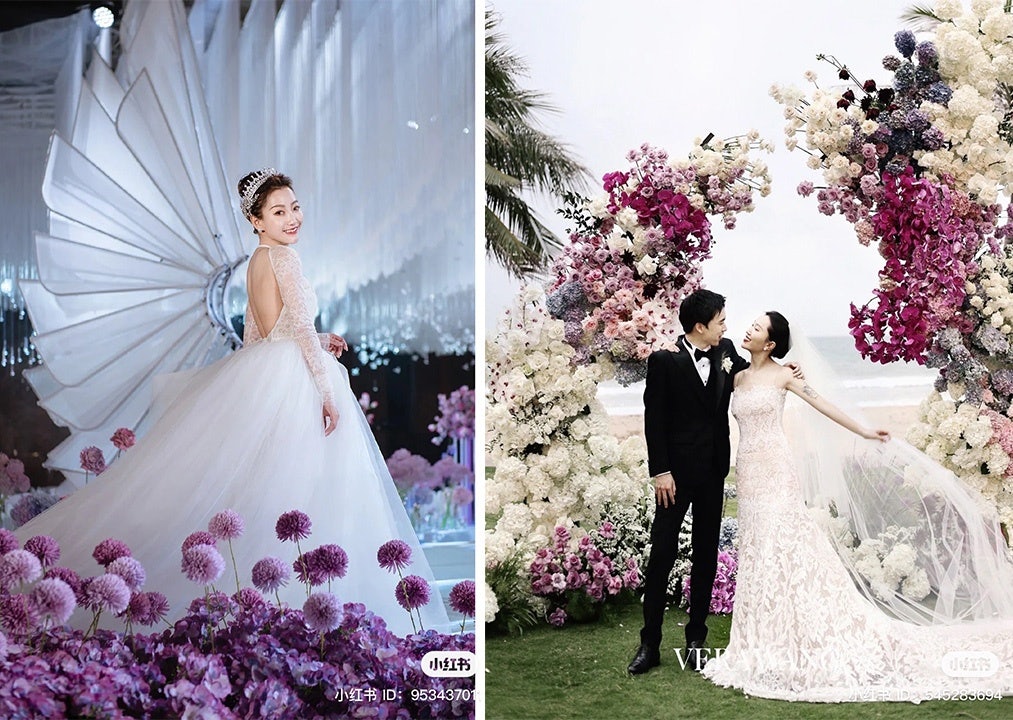 Vera Wang is one of the go-to designer labels for Chinese brides. Photo: Xiaohongshu