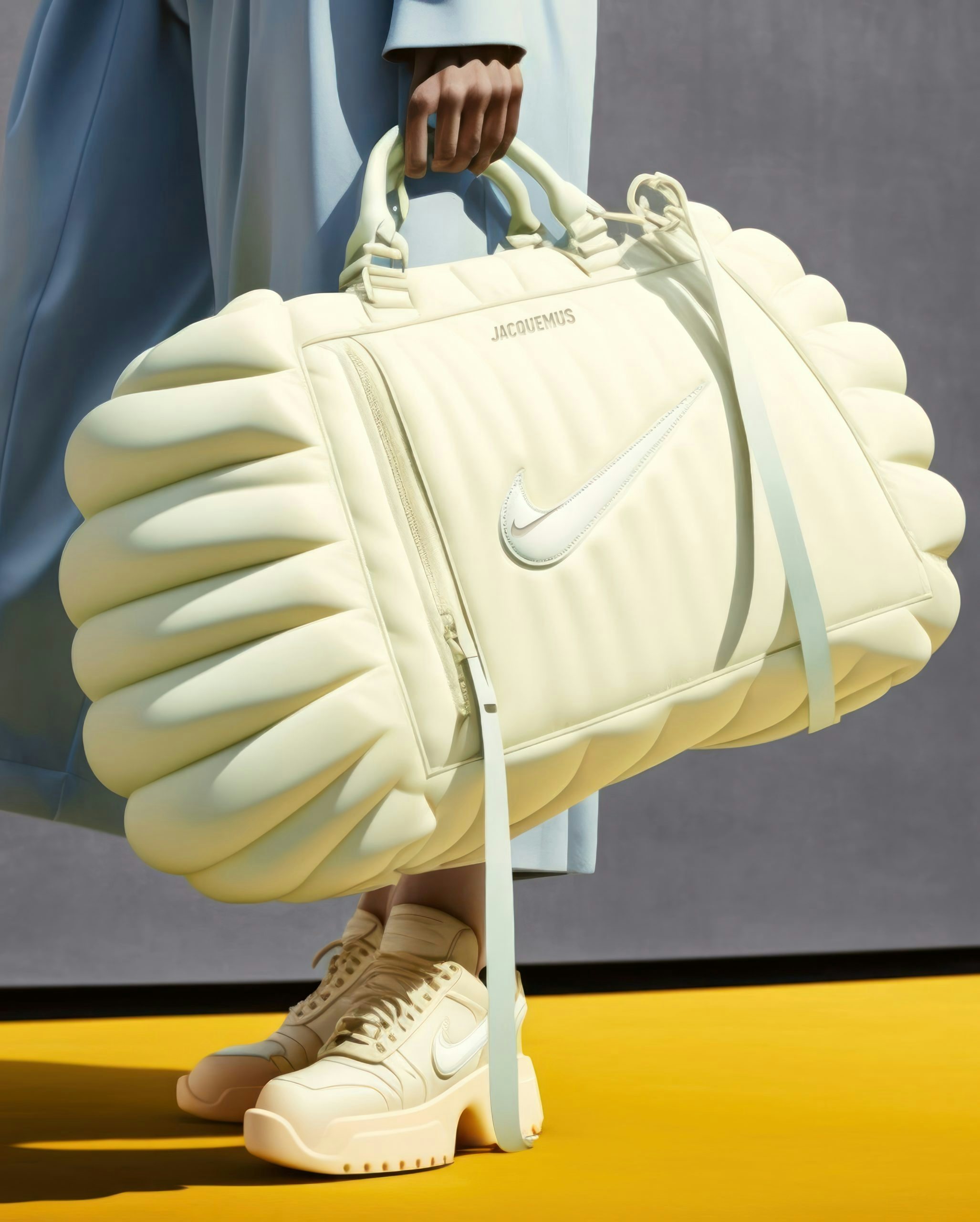 One of the bags generated by AI for RAL7000STUDIO's Jacquemus x Nike. Photo: RAL7000STUDIO
