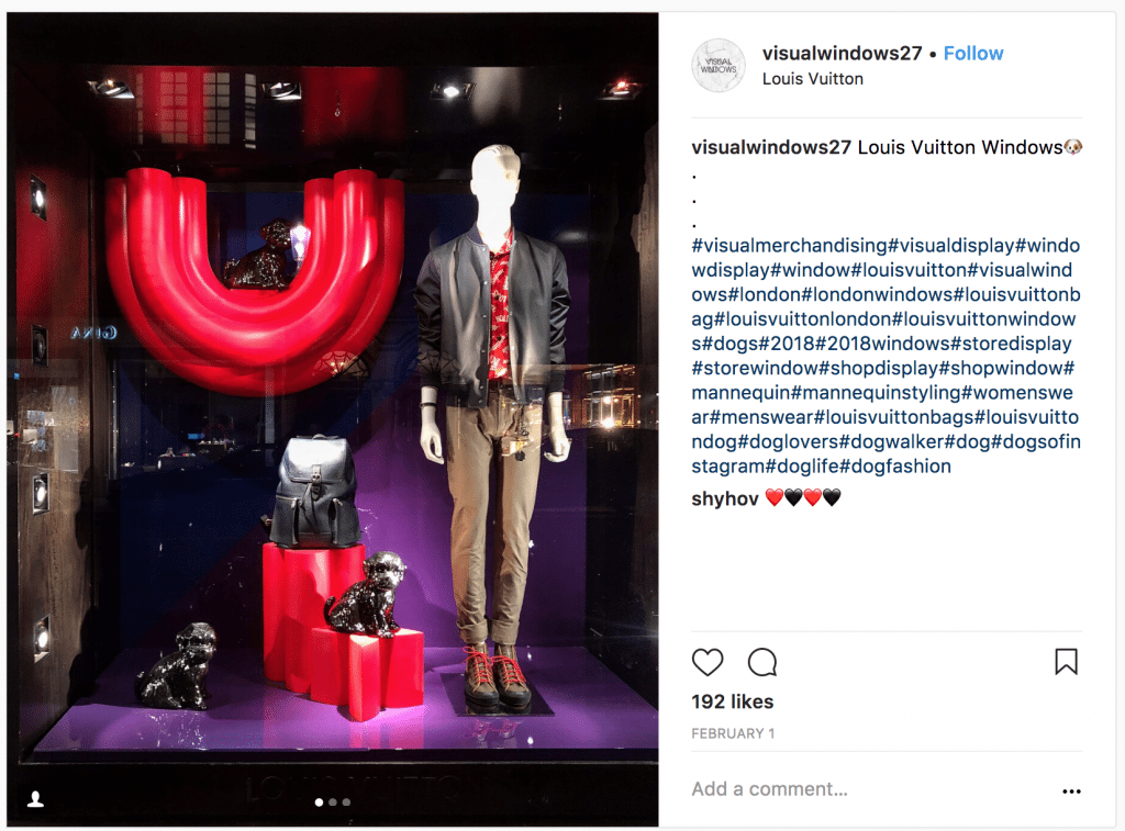 London's Louis Vuitton store is ready for Chinese New Year.