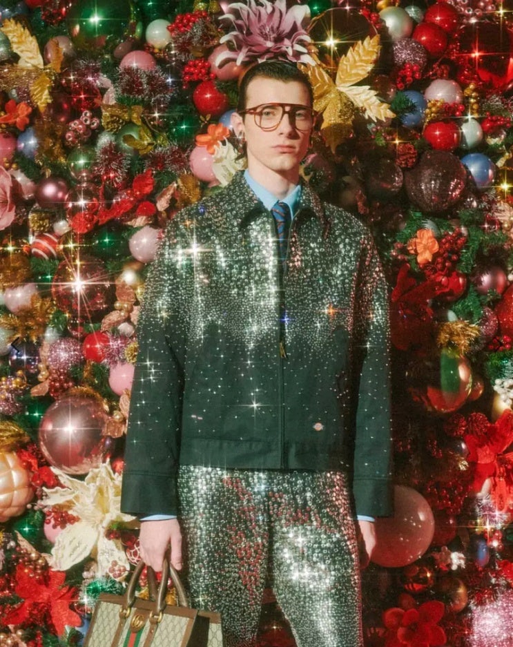 Ready for the party season, Dickies is the latest to join Gucci's special collaboration-dedicated Vault with a limited edition collection. Photo: Gucci