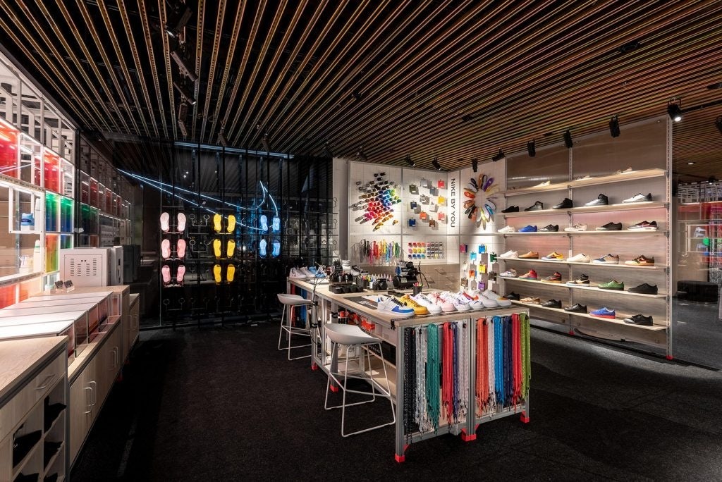 First unveiled in Shanghai, the Nike House of Innovation offers members one-on-one sessions with a designer to customize select shoes. Photo: Courtesy of Nike