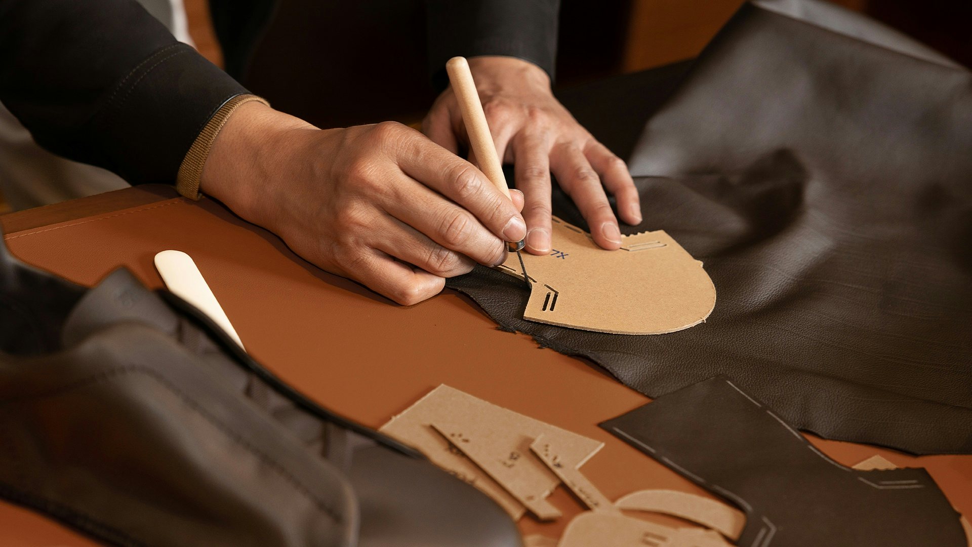 Zegna’s artisans were inspired by glove-making leather and techniques in the creation of the revolutionary Triple Stitch Secondskin Luxury Leisurewear Shoes. Photo: Zegna
