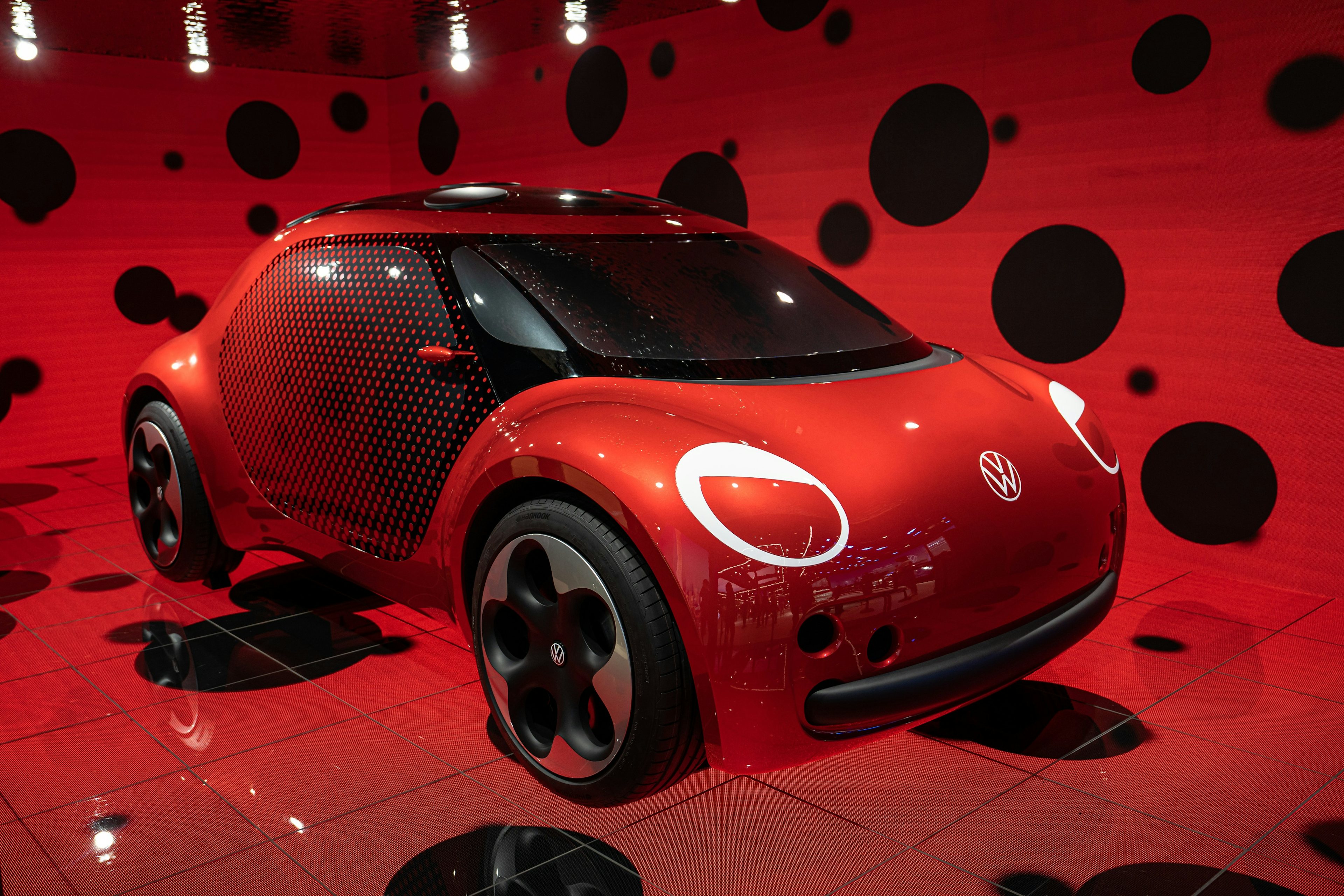 A Volkswagen concept car is displayed during the 2023 Guangzhou International Automobile Exhibition on November 24, 2023 in Guangzhou. Photo: Ghetty Images
