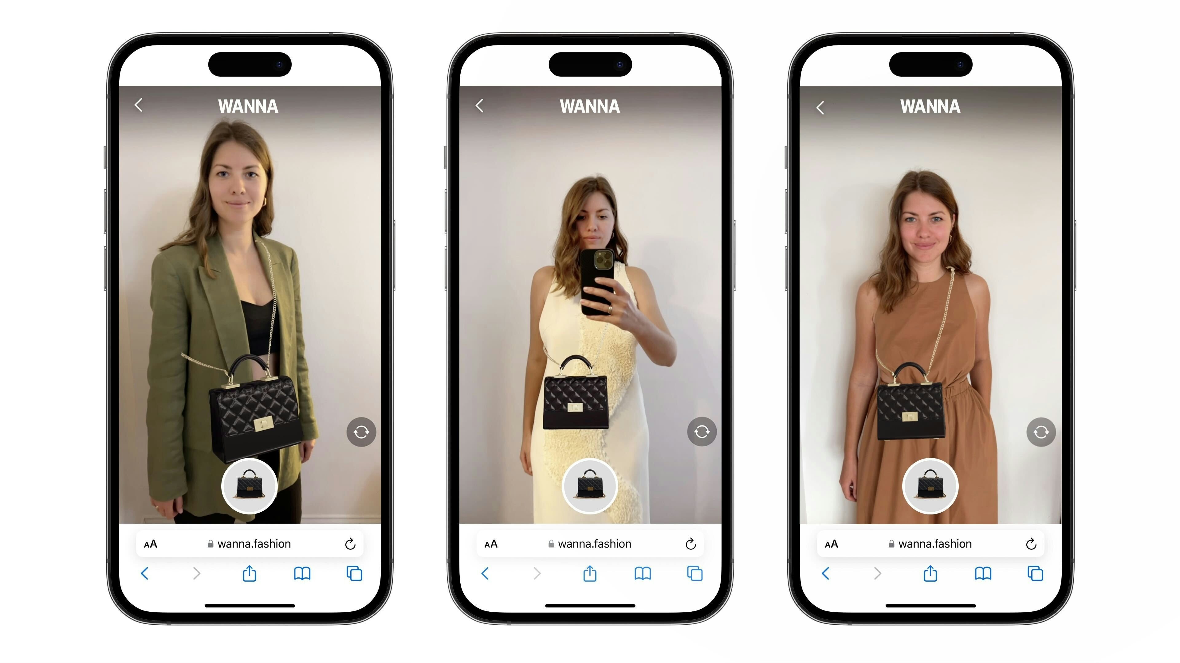 Wanna has launched its new VTO solution for handbags. Photo: Wanna