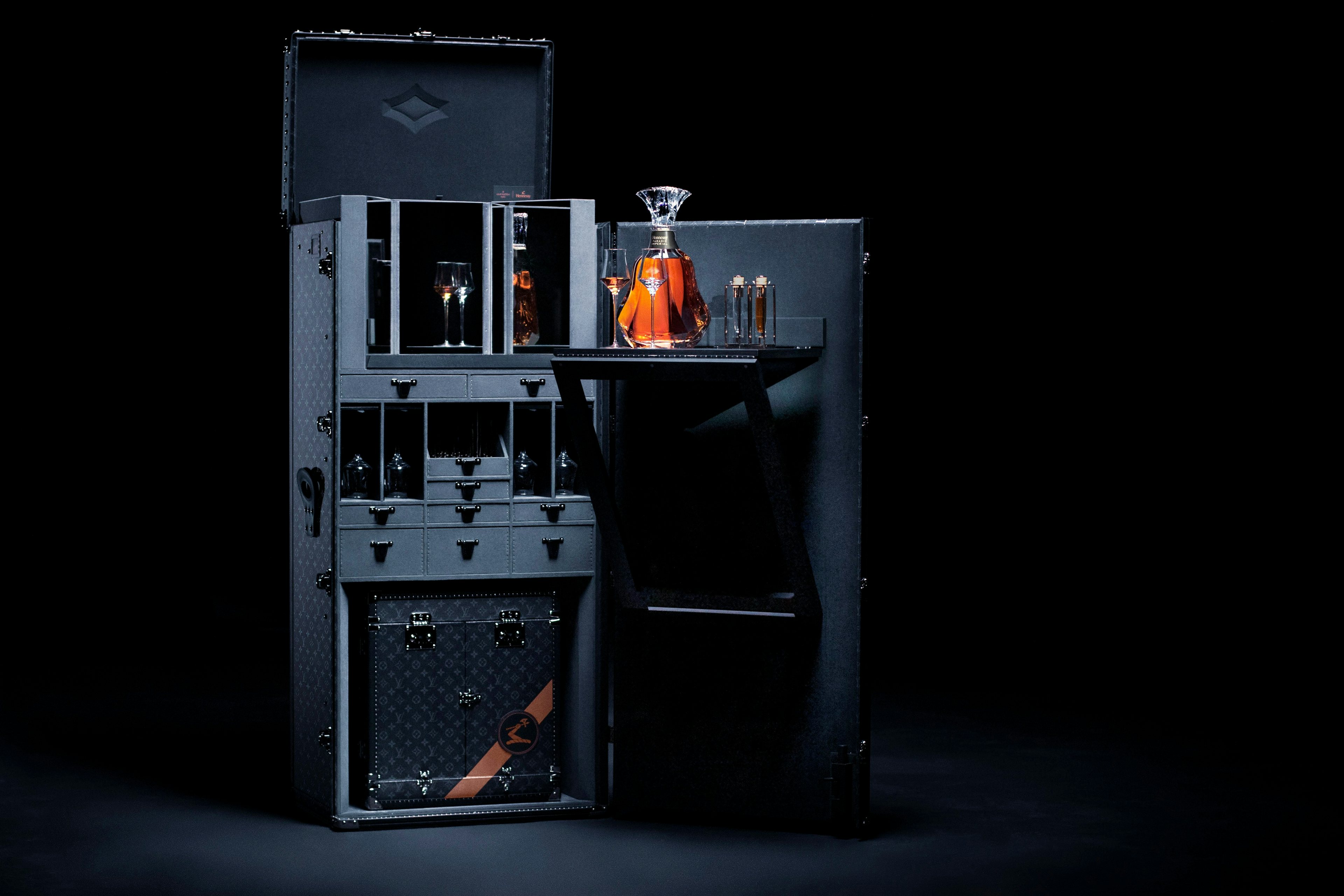 The travel case and bar, which will retail for a staggering 273,000, mark the first collaboration between Louis Vuitton and Hennessy. Courtesy photo