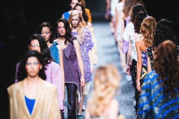 A runway show by designer Nicole Zhang at Shanghai Fashion Week. (Courtesy Photo)