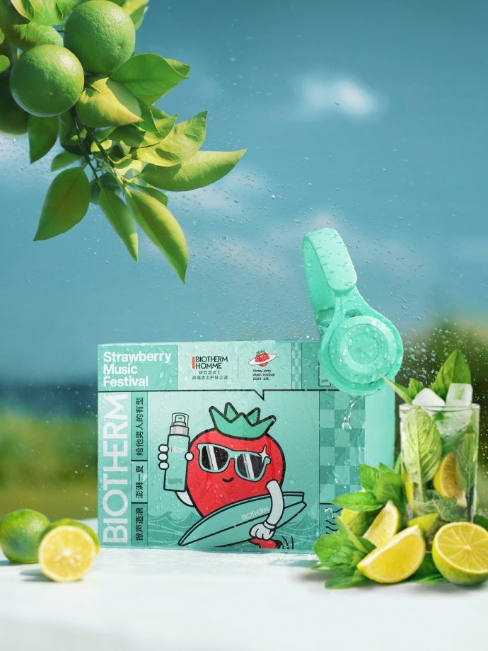 Shanghai's Strawberry Music Festival is often used as a collaboration platform for brands. Photo: Biotherm