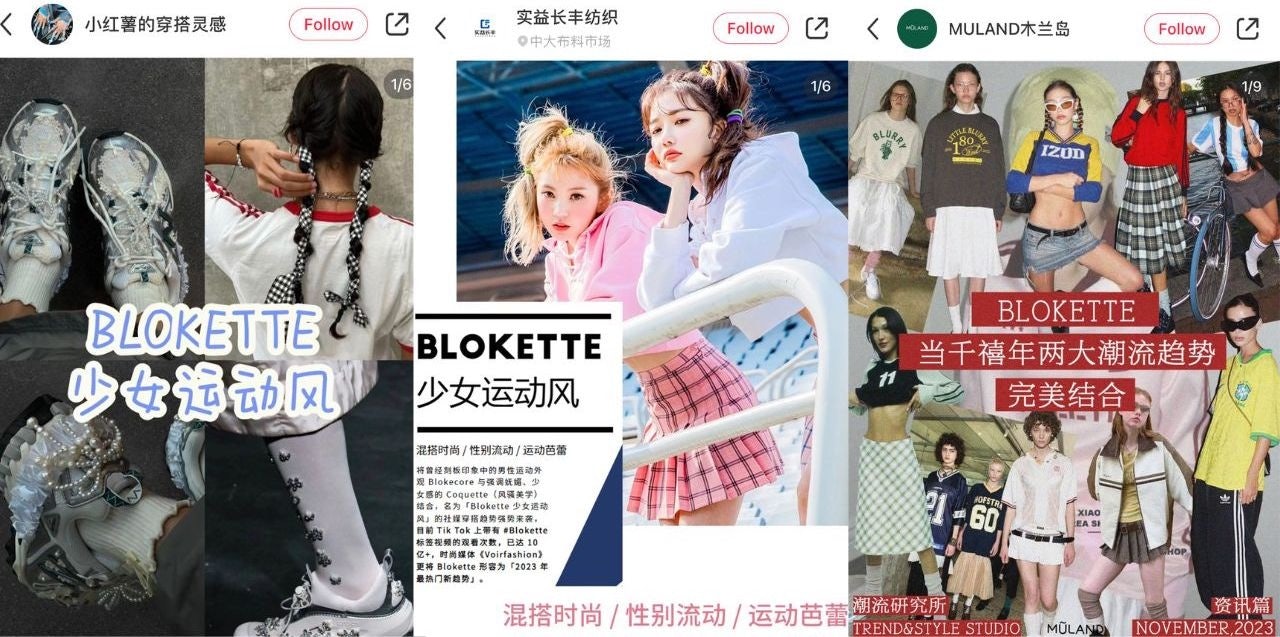 Blokette is rising in popularity among China's Gen Z. Photo: Xiaohongshu