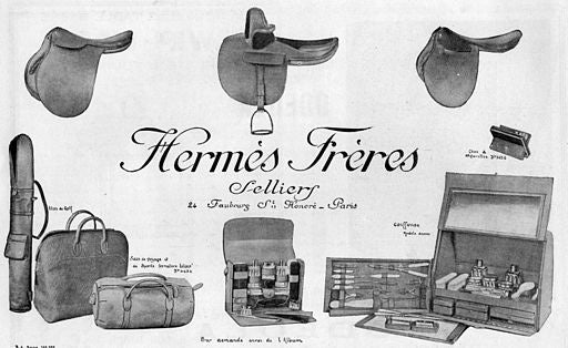 Hermès advertisement from 1923. Photo: WikiCommons