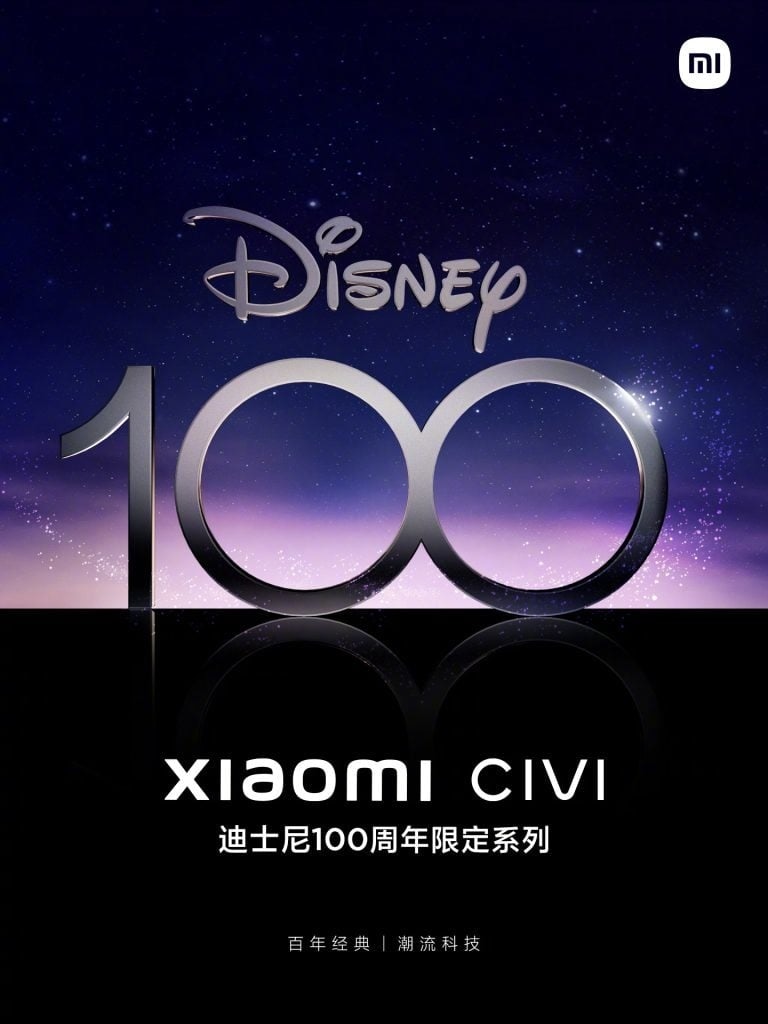 The Xiaomi x Disney Civi model has not yet been revealed. Photo: Xiaomi
