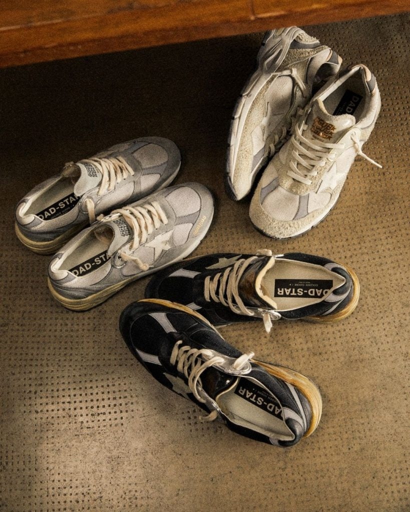 The Golden Goose Dad-Star sneakers with a distressed finish retail for 625 in the US. Photo: Golden Goose