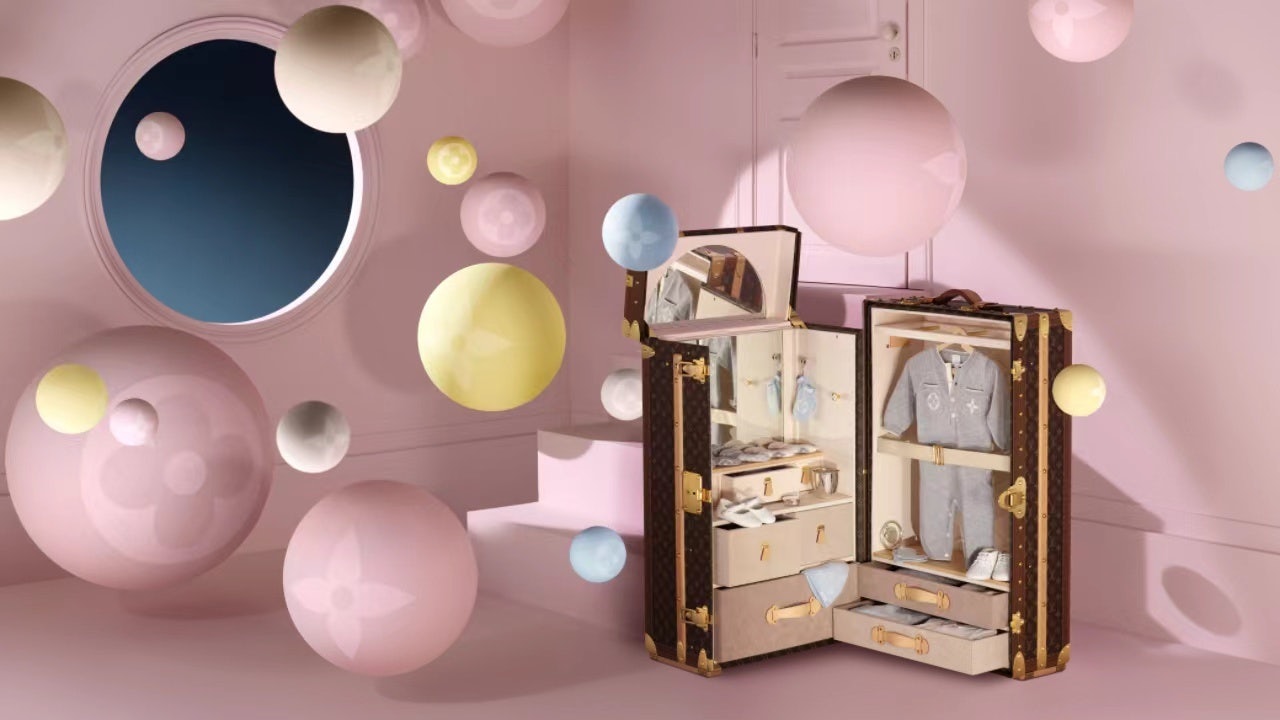 Louis Vuitton's baby collection is made with materials selected in line with the brand’s commitment to responsible sourcing. Photo: Louis Vuitton