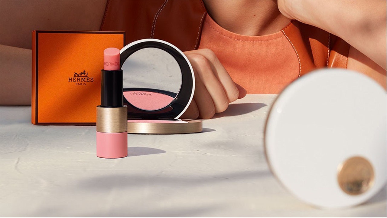 The Maison is turning its attention to Asia by offering an exclusive blush shade as part of its new Rose Hermès makeup collection. Photo: Courtesy of Hermès/Jack Davison