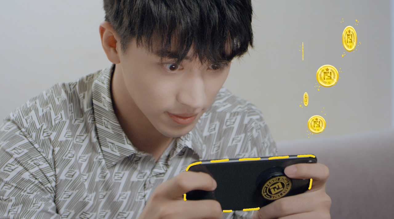 Xu Weizhou, the Chinese actor, singer-songwriter and spokesperson for the Fendi Peekaboo bag is playing the game. Photo: screenshot from campaign video