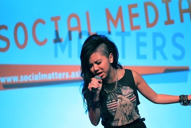 Hong Kong singer G.E.M. performs at Social Media Matters 2012