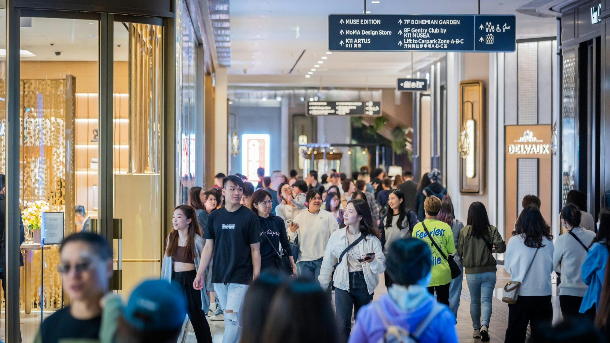Hong Kong’s retail sales jumped 31.3 percent in February due to low 2022 figures and an upswing in tourist arrivals. But is it too early to get excited? Photo: K11 Musea