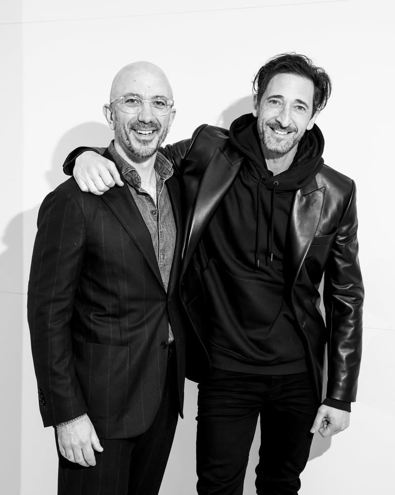 Bally CEO Nicolas Girotto and actor Adrien Brody