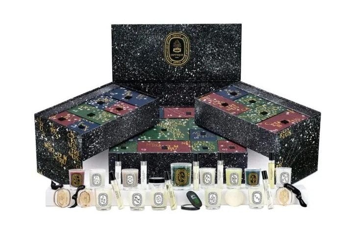The Diptyque advent calendar, which retails for 480, includes three limited-edition Christmas scents. Photo: Diptyque website
