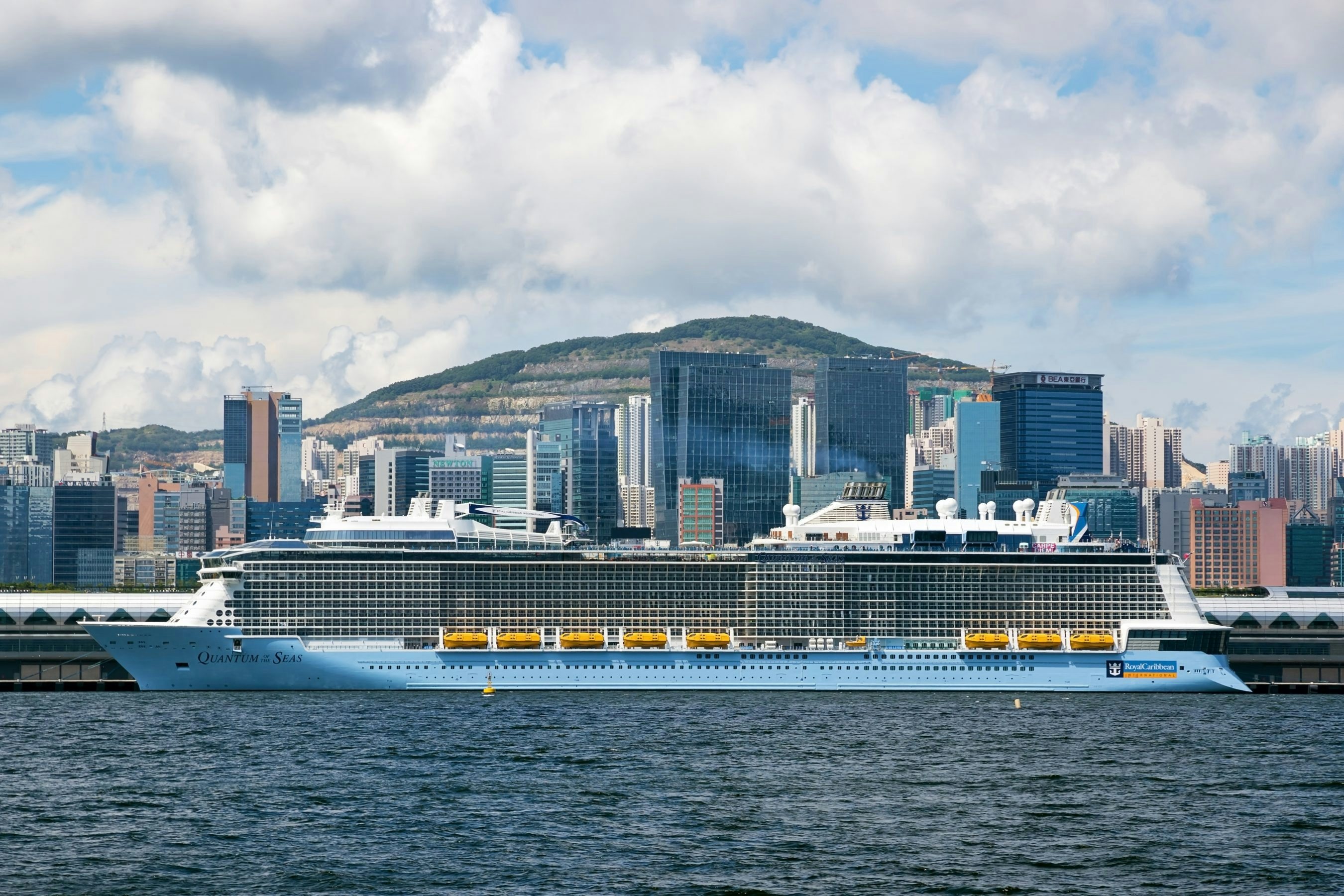 Royal Caribbean's Quantum of the Seas offers cruises throughout North Asia from its new homeport in Shanghai. (Daniel Fung / Shutterstock.com)