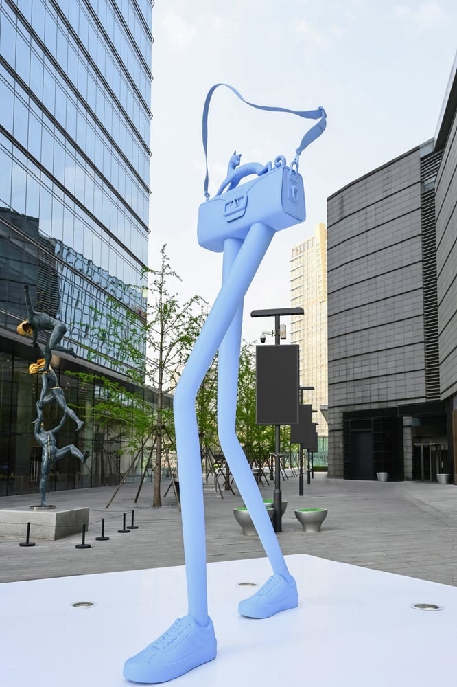 Lanvin Lab debuts Erwin Wurm sculpture. Photo: Lanvin