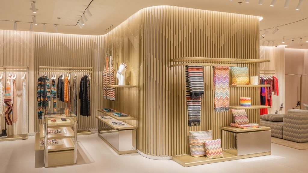 Missoni's signature zig-zag can be found in the interior details. Photo: Courtesy of Missoni